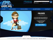 Tablet Screenshot of epicgameads.com